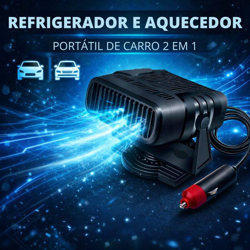 Refrigerador e Aquecedor Portátil de Carro 2 em 1 – Turbo Freeze
