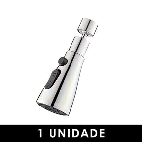 Bico de Torneira Universal 360º com 3 Modos de Água