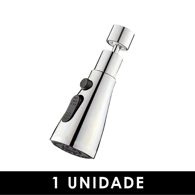 Bico de Torneira Universal 360º com 3 Modos de Água