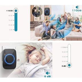 Campainha Inteligente Sem Fio Impermeável | Alcance 300m e 38 Toques