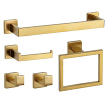 Kit Acessórios Para Banheiro Aço Inox 5 Peças