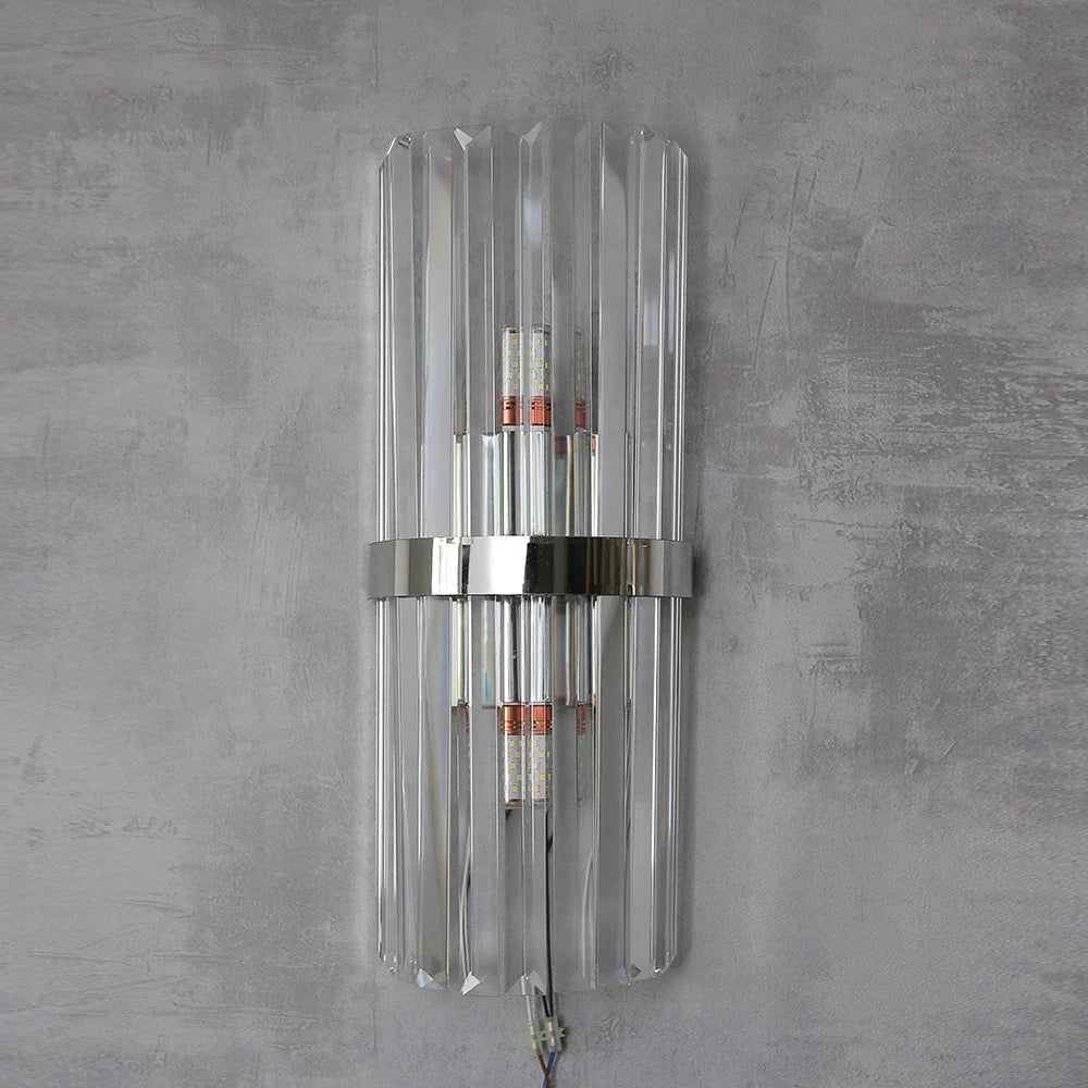 Arandela de Parede Luxuosa em Cristal