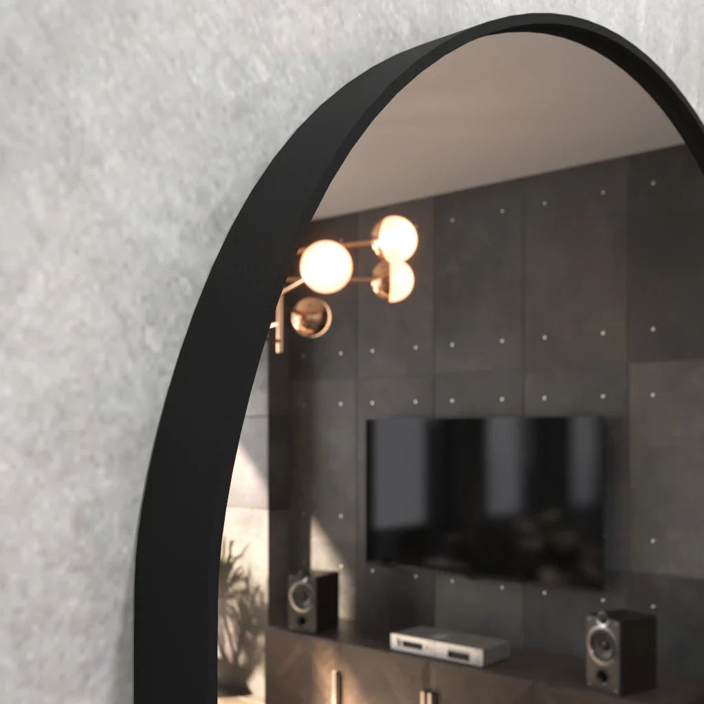 Espelho Decorativo Geométrico Oval Side Mirror