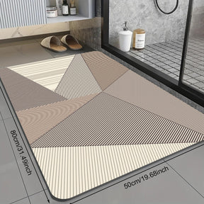 Tapete Minimalista Escandinavo Velvet Antiderrapante e Absorvente