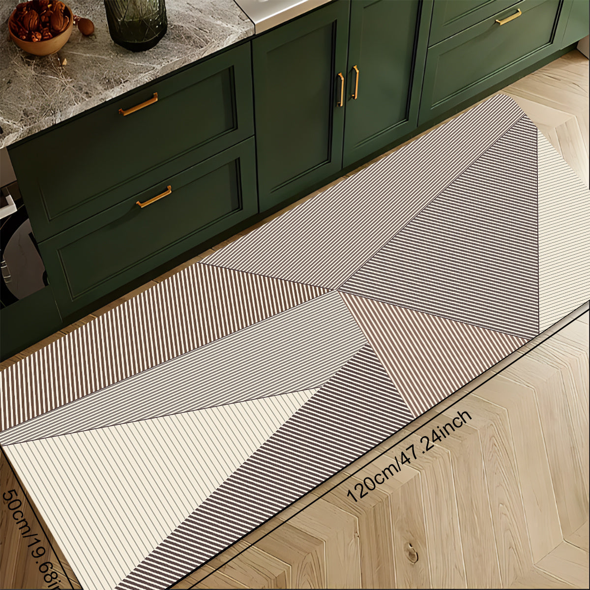 Tapete Minimalista Escandinavo Velvet Antiderrapante e Absorvente