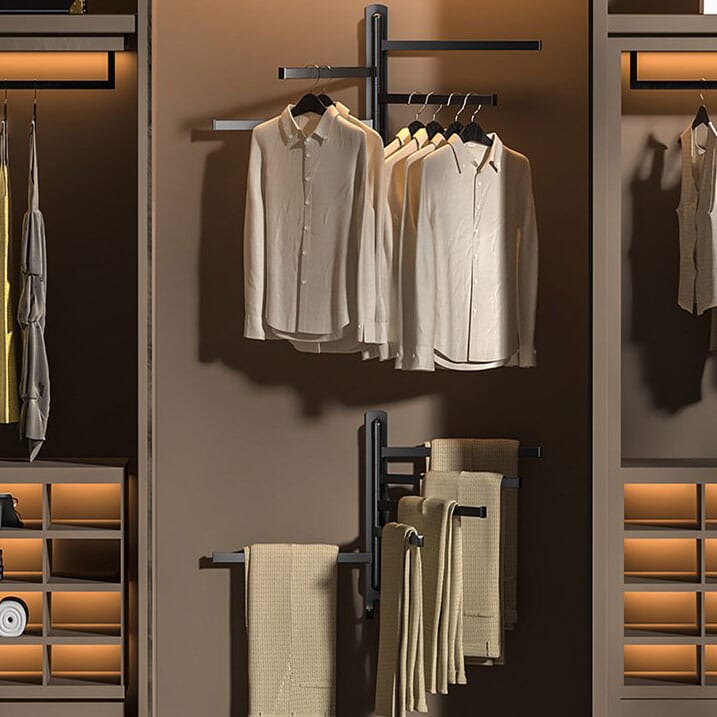 Toalheiro Rotativo Multiuso 360º | Alumínio e Alta Capacidade (20kg)